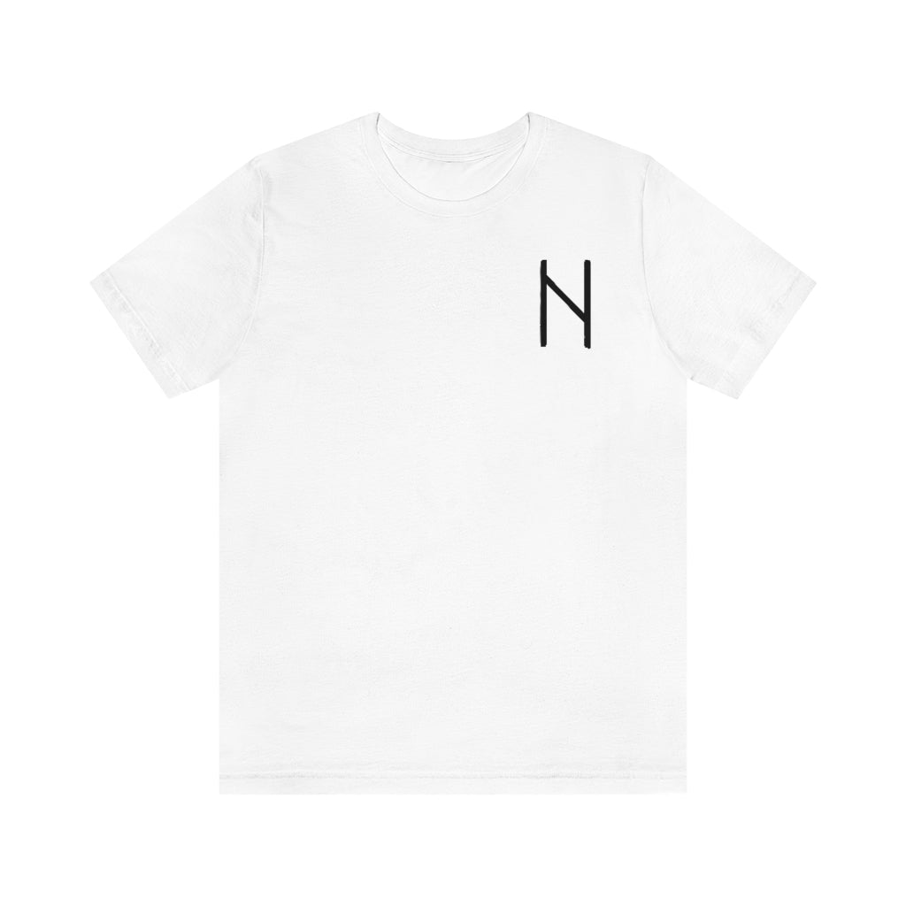 Hagalaz (Force Of Nature) Viking Rune Unisex T-Shirt Scandinavian Design Studio