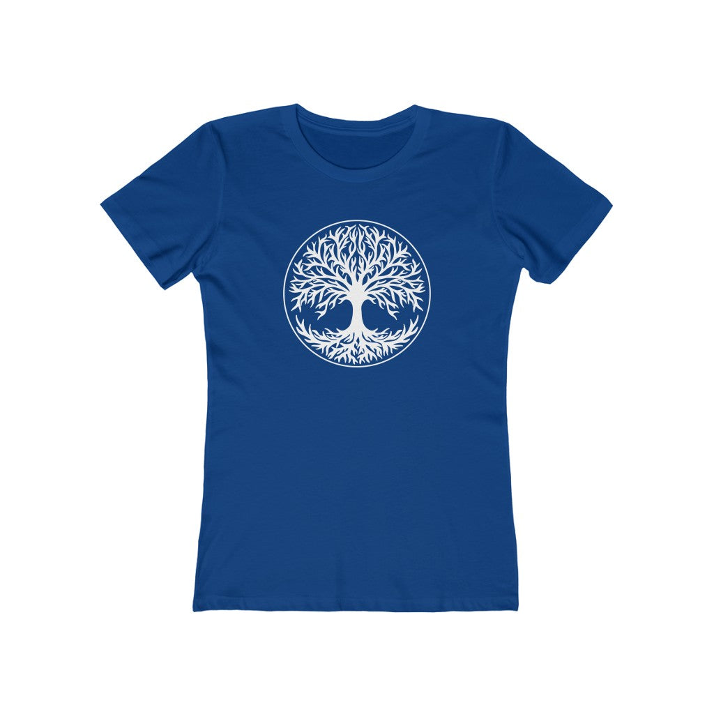 Tree Of Life Women's Fit T-Shirt Solid Royal / S - Scandinavian Design Studio