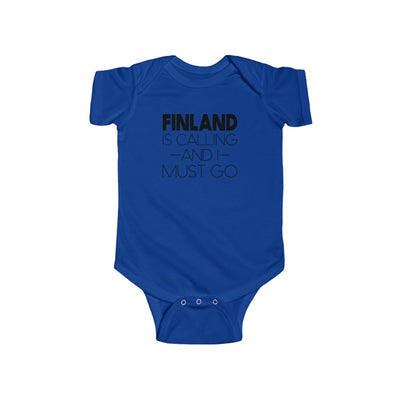 Finland Is Calling And I Must Go Baby Bodysuit Scandinavian Design Studio