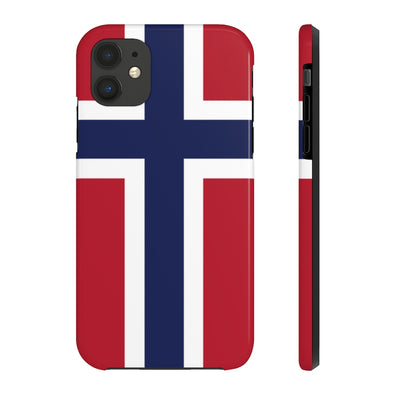 Norwegian Flag Phone Case Scandinavian Design Studio