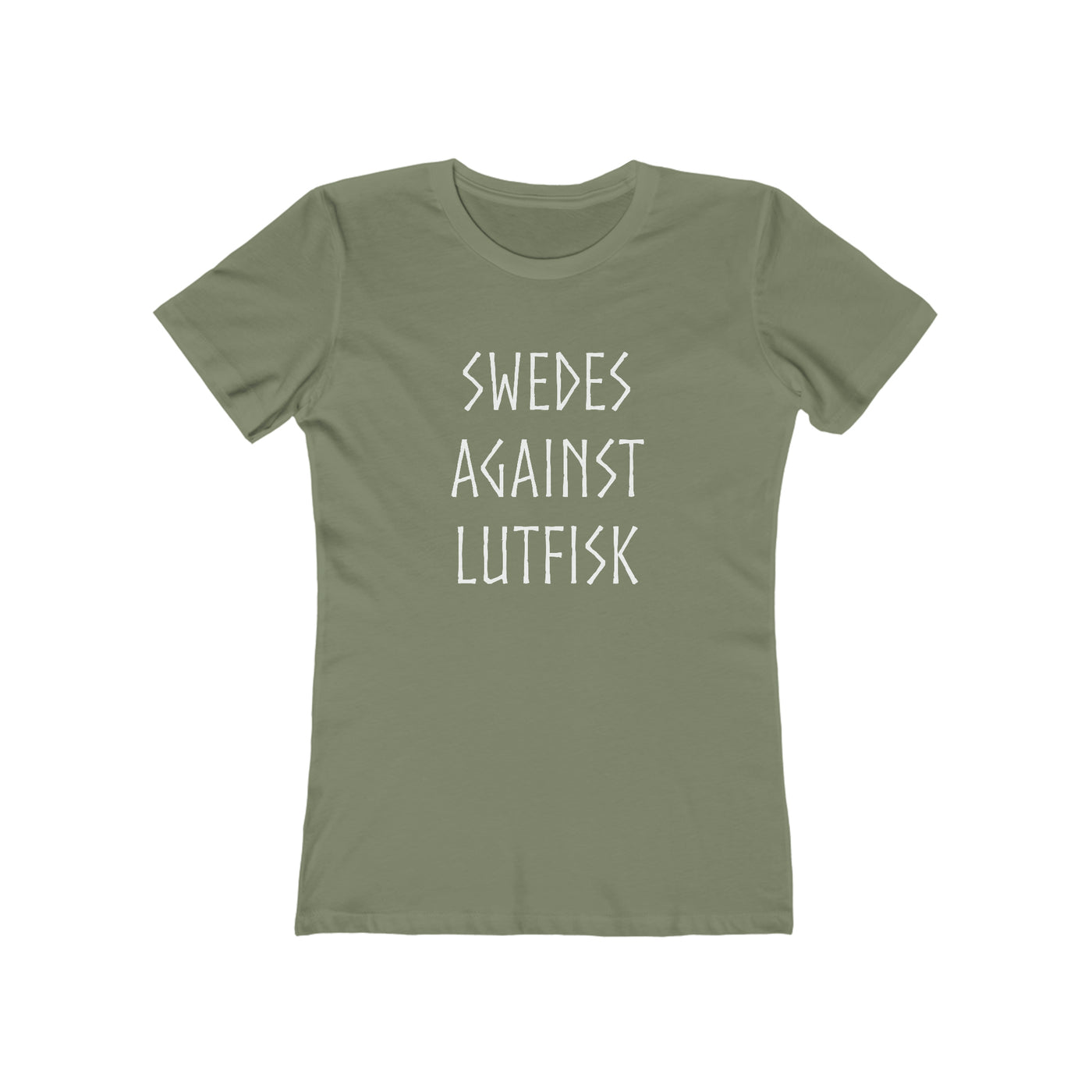 Swedes Against Lutfisk Women's Fit T-Shirt Scandinavian Design Studio