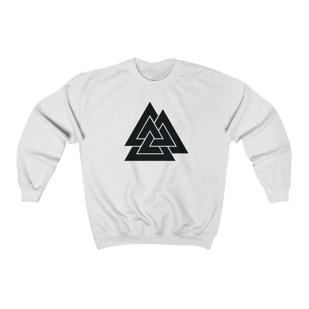 Valknut Sweatshirt White / S - Scandinavian Design Studio