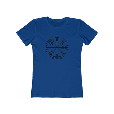 Viking Compass Women's Fit T-Shirt Solid Royal / S - Scandinavian Design Studio