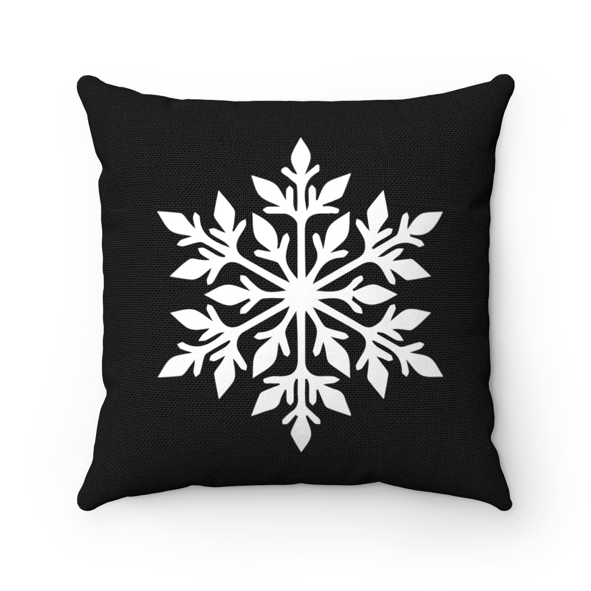 Black Snowflake Pillow Cover Scandinavian Design Studio