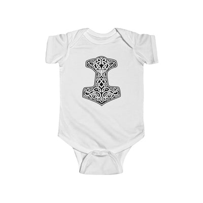 Thor's Hammer Mjolnir Baby Bodysuit Scandinavian Design Studio