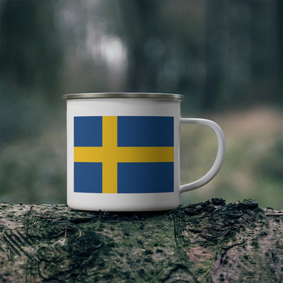 Swedish Flag Camping Mug - Scandinavian Design Studio