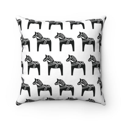 Dala Horse Print Pillow Cover Scandinavian Design Studio