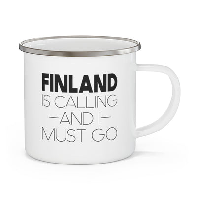 Finland Is Calling And I Must Go Camping Mug Scandinavian Design Studio