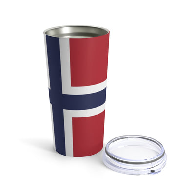 Norwegian Flag 20 oz Insulated Tumbler Scandinavian Design Studio