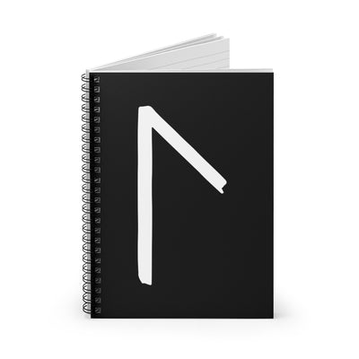 Laguz (Lake) Viking Rune Spiral Notebook Scandinavian Design Studio