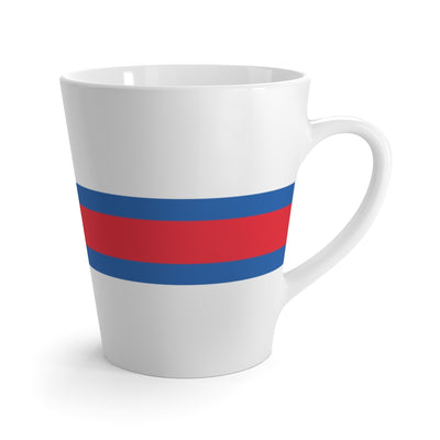 Faroese Flag Latte Mug Scandinavian Design Studio