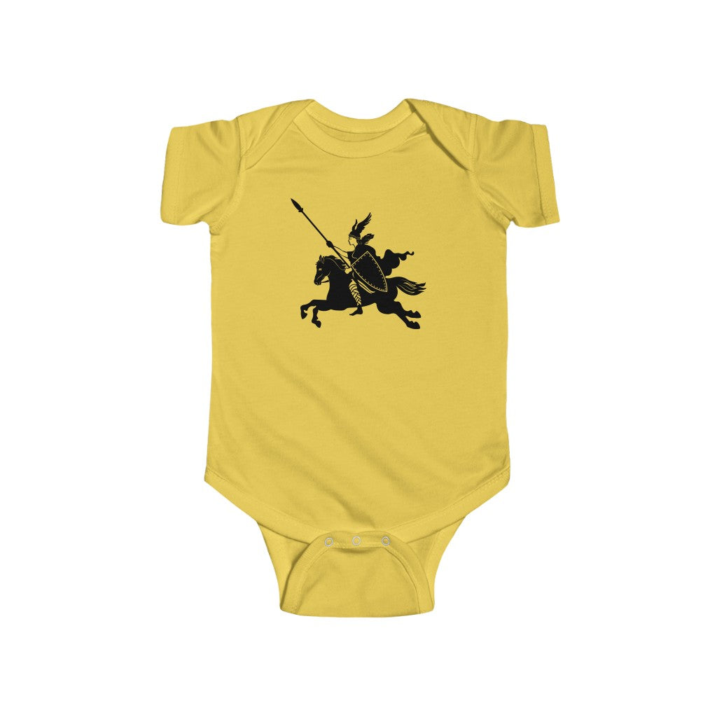 Valkyrie And Horse Baby Bodysuit Scandinavian Design Studio