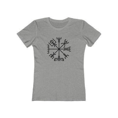 Viking Compass Women's Fit T-Shirt Heather Grey / S - Scandinavian Design Studio