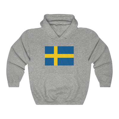 Swedish Flag Hooded Sweatshirt Scandinavian Design Studio