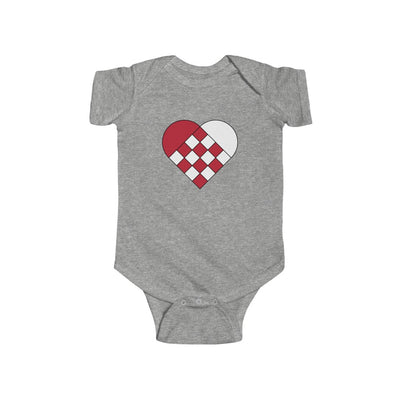 Jul Heart Baby Bodysuit Scandinavian Design Studio