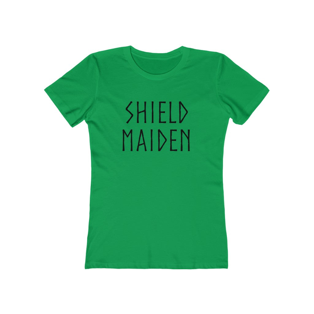 Shield Maiden Women's Fit T-Shirt Solid Kelly Green / S - Scandinavian Design Studio