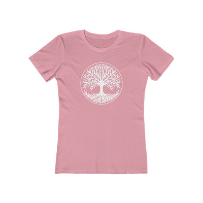 Tree Of Life Women's Fit T-Shirt Solid Light Pink / S - Scandinavian Design Studio