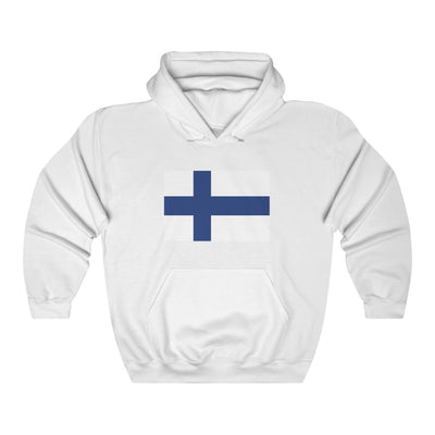 Finnish Flag Hooded Sweatshirt Scandinavian Design Studio