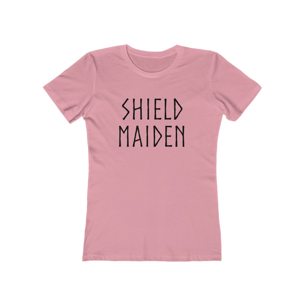 Shield Maiden Women's Fit T-Shirt Solid Light Pink / S - Scandinavian Design Studio