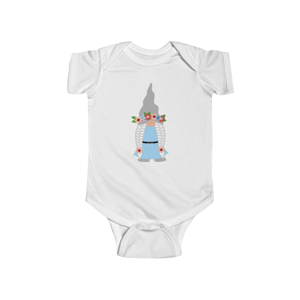 Midsummer Girl Gnome Baby Bodysuit Scandinavian Design Studio