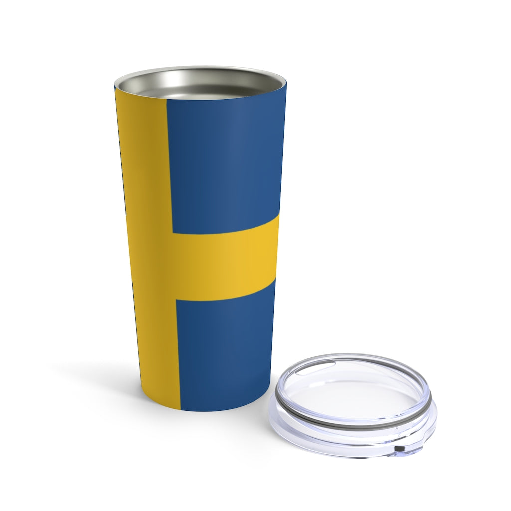 Swedish Flag 20 oz Insulated Tumbler Scandinavian Design Studio