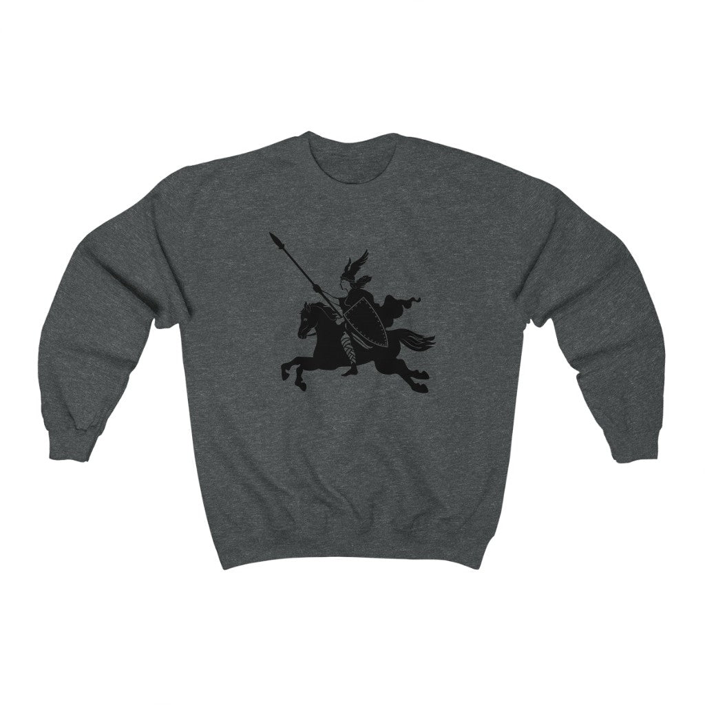 Valkyrie And Horse Sweatshirt Scandinavian Design Studio