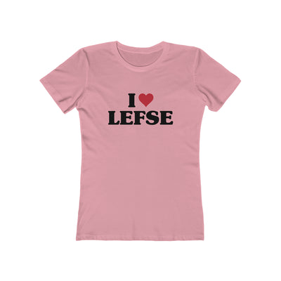 I Love Lefse Women's Fit T-Shirt Scandinavian Design Studio