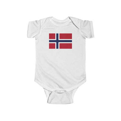 Norwegian Flag Baby Bodysuit Scandinavian Design Studio