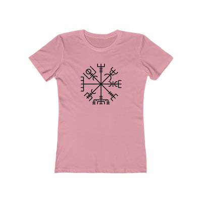 Viking Compass Women's Fit T-Shirt Solid Light Pink / S - Scandinavian Design Studio