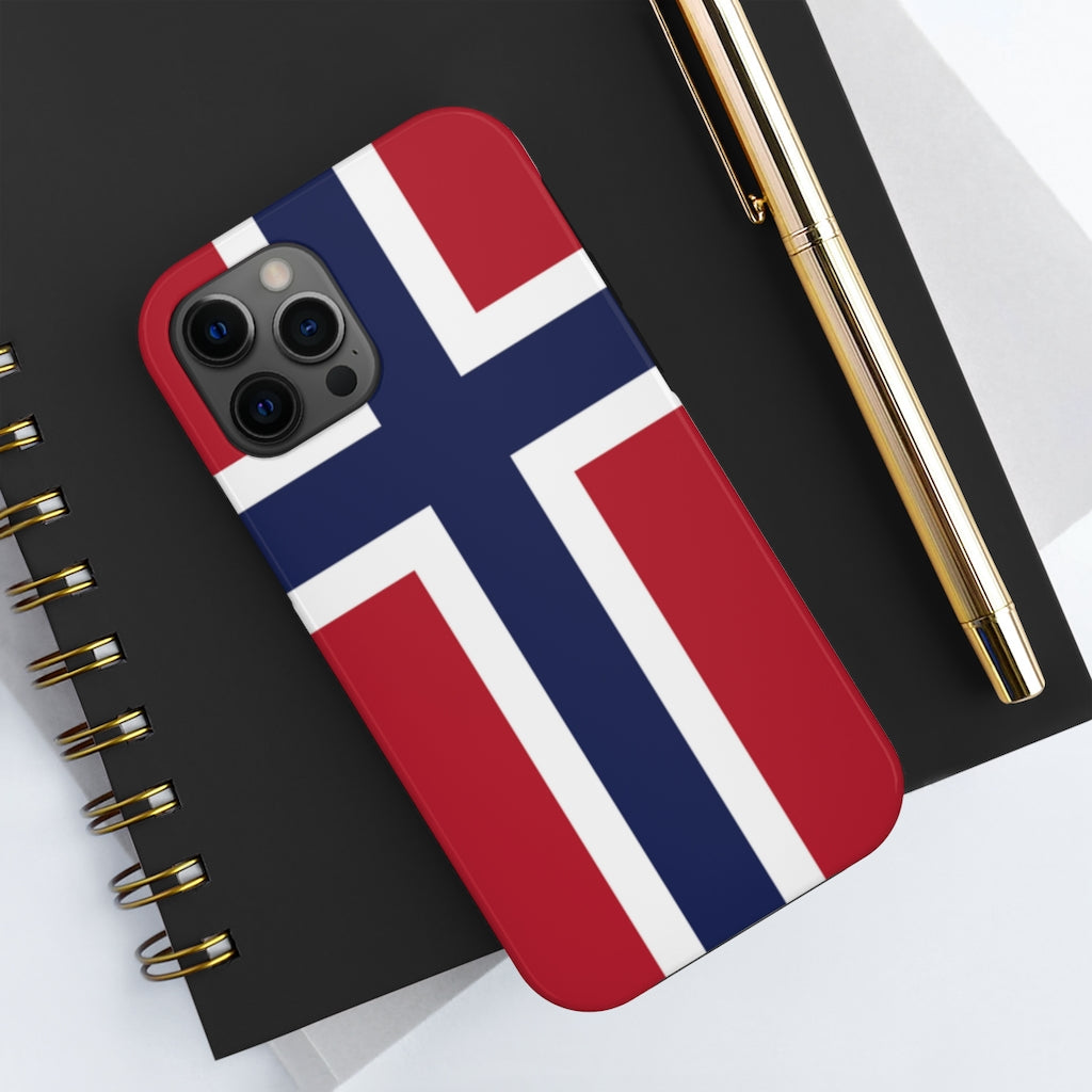 Norwegian Flag Phone Case Scandinavian Design Studio