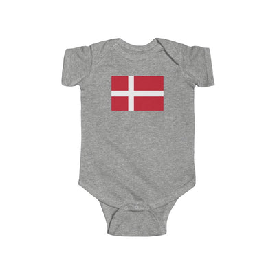 Danish Flag Baby Bodysuit Scandinavian Design Studio