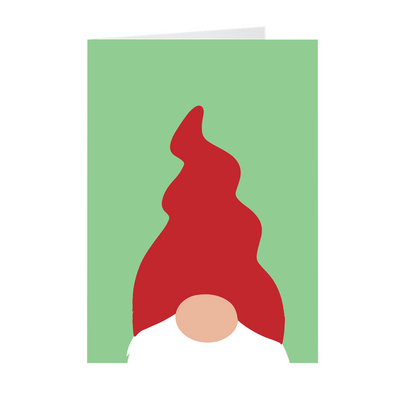 Red Hat Gnome Christmas Cards Scandinavian Design Studio