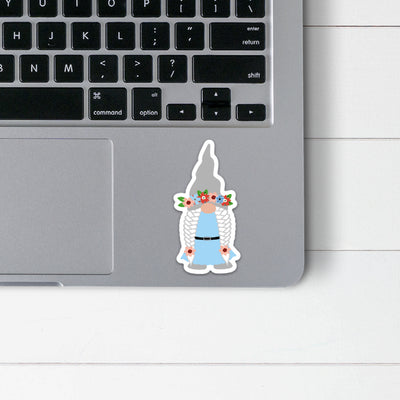 Midsummer Girl Gnome Sticker Scandinavian Design Studio