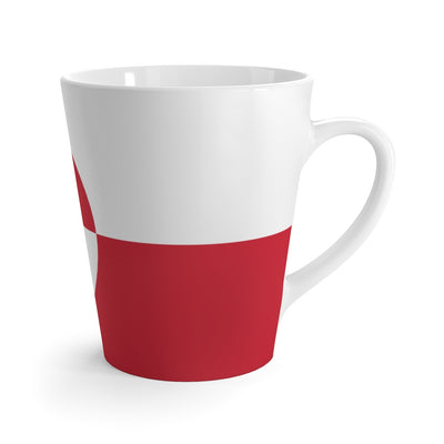 Greenlandic Flag Latte Mug Scandinavian Design Studio