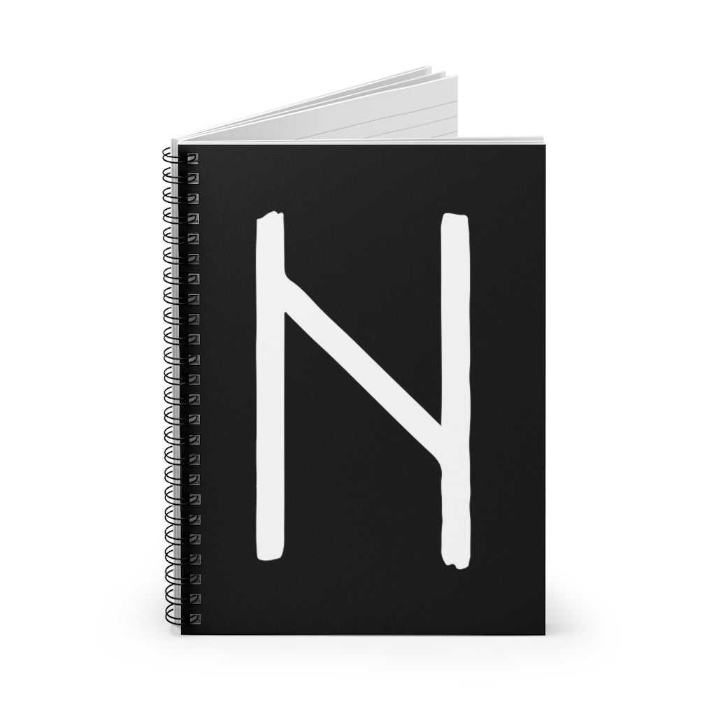 Hagalaz (Force Of Nature) Viking Rune Spiral Notebook Scandinavian Design Studio