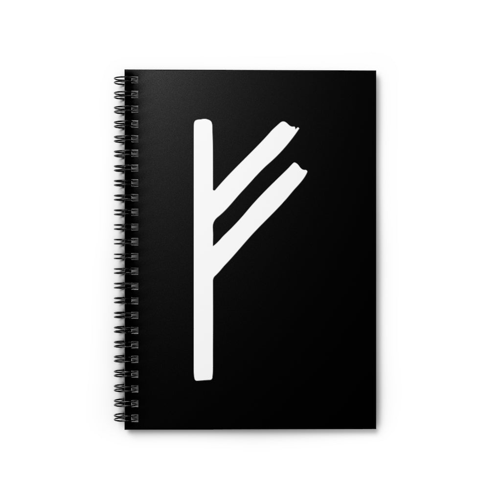 Fehu (Wealth) Viking Rune Spiral Notebook Scandinavian Design Studio