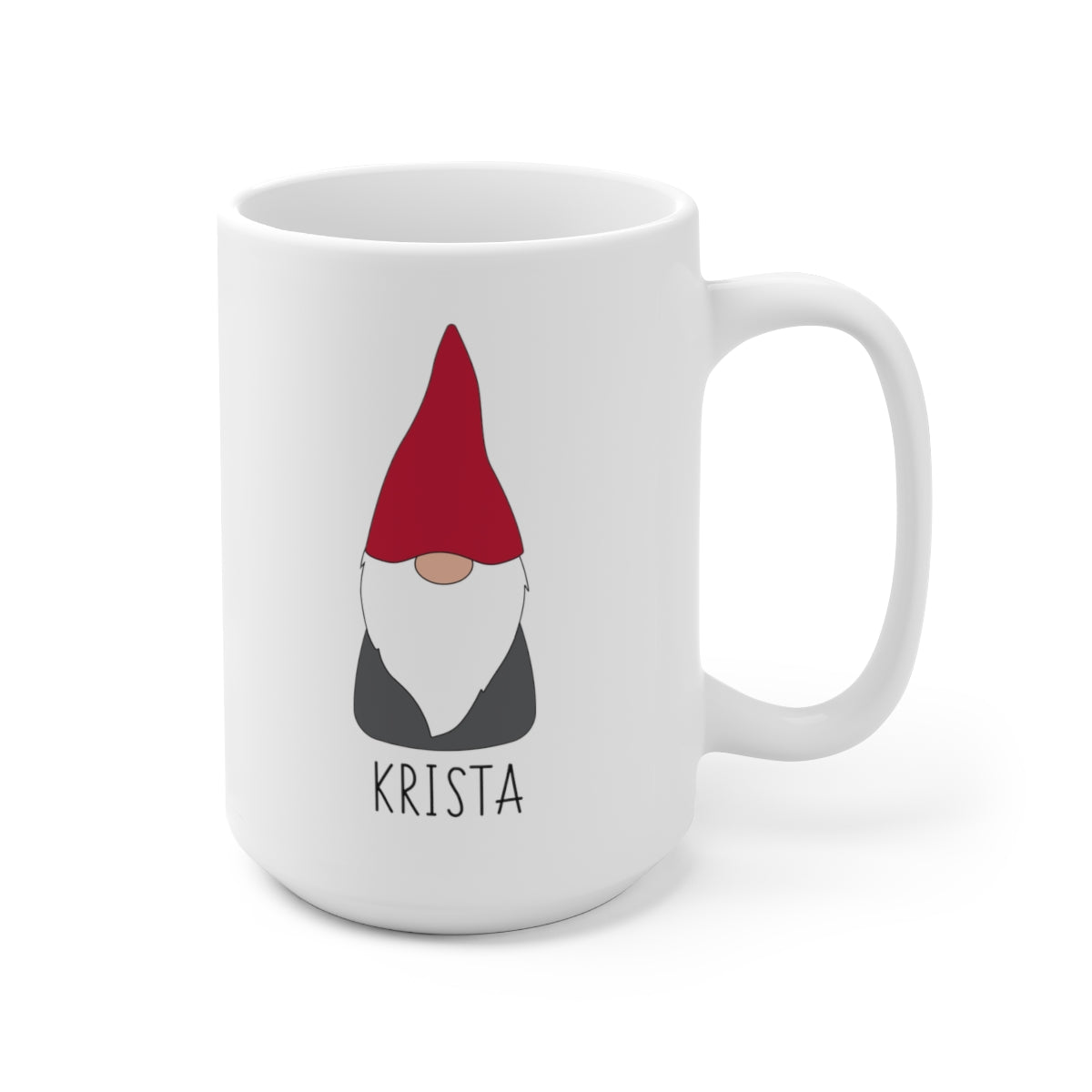 CUSTOM NAME Scandinavian Gnome Ceramic Mug