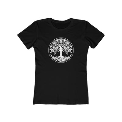 Tree Of Life Women's Fit T-Shirt Solid Black / L - Scandinavian Design Studio