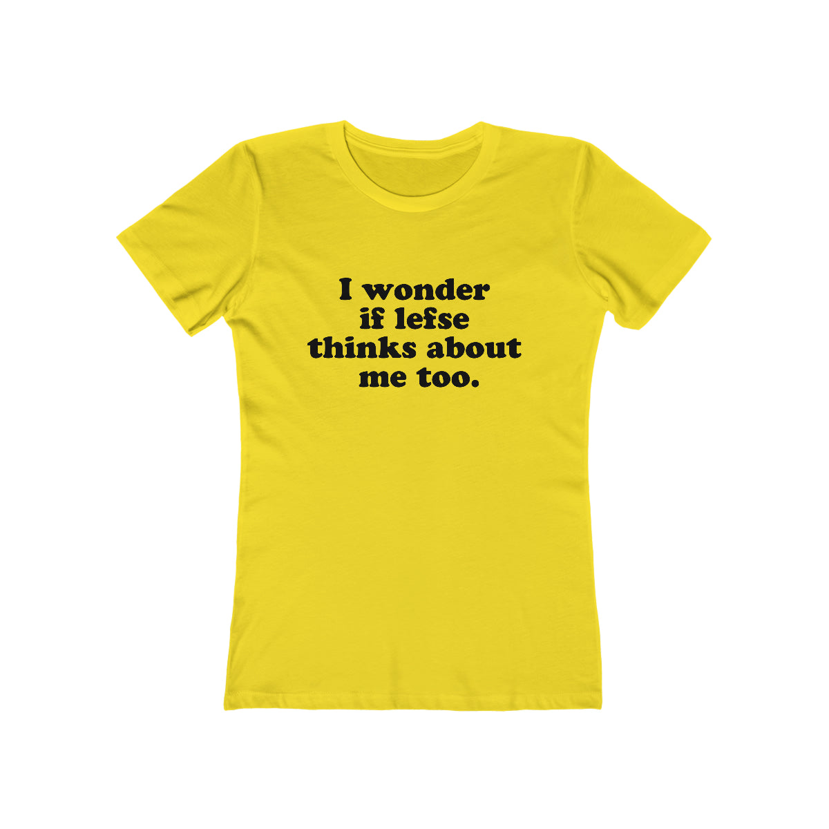 I Wonder If Lefse Thinks About Me Too Women's Fit T-Shirt Scandinavian Design Studio