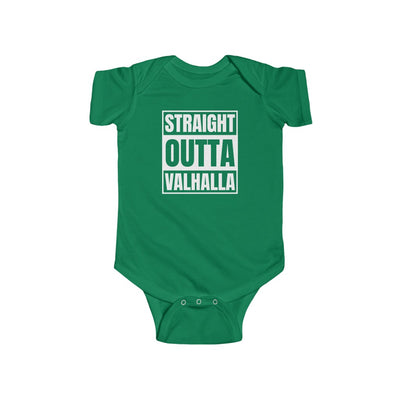 Straight Outta Valhalla Baby Bodysuit Scandinavian Design Studio