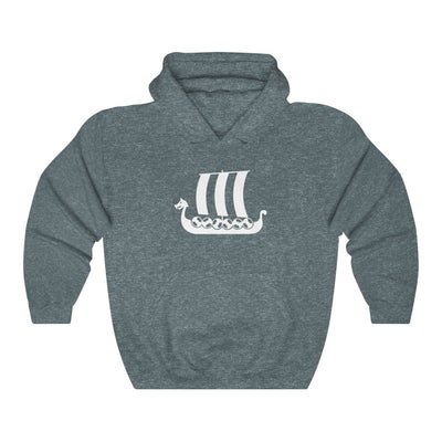 Viking Ship Hooded Sweatshirt Scandinavian Design Studio