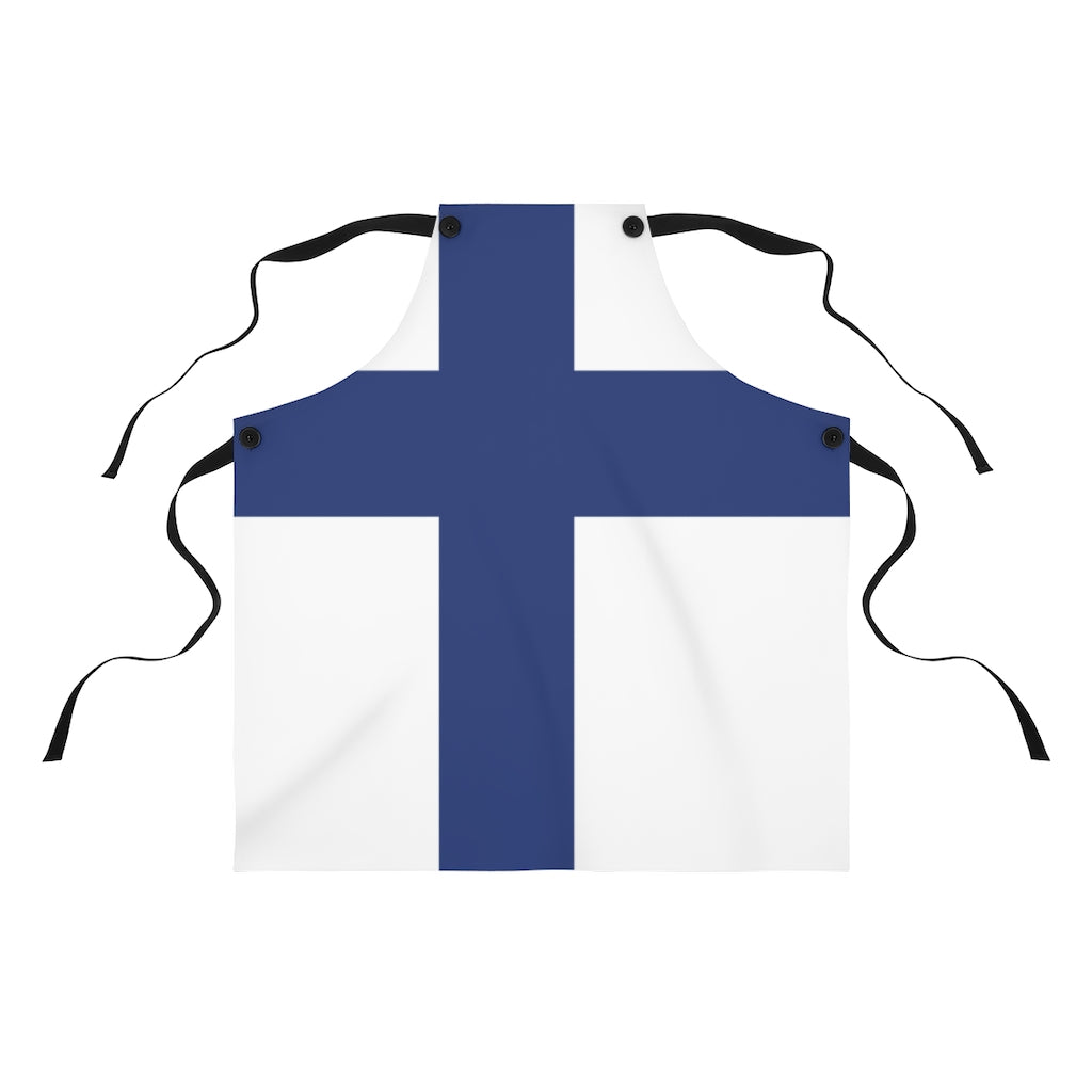 Finnish Flag Apron Scandinavian Design Studio