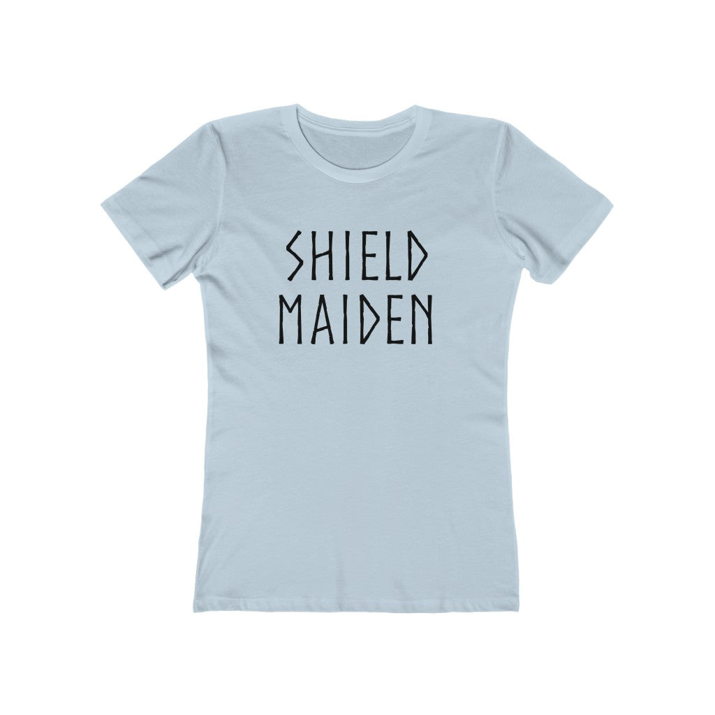 Shield Maiden Women's Fit T-Shirt Solid Light Blue / S - Scandinavian Design Studio