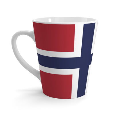 Norwegian Flag Latte Mug Scandinavian Design Studio