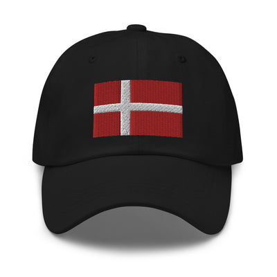 Danish Flag Embroidered Hat Scandinavian Design Studio