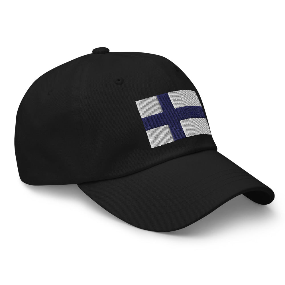 Finnish Flag Embroidered Hat Scandinavian Design Studio