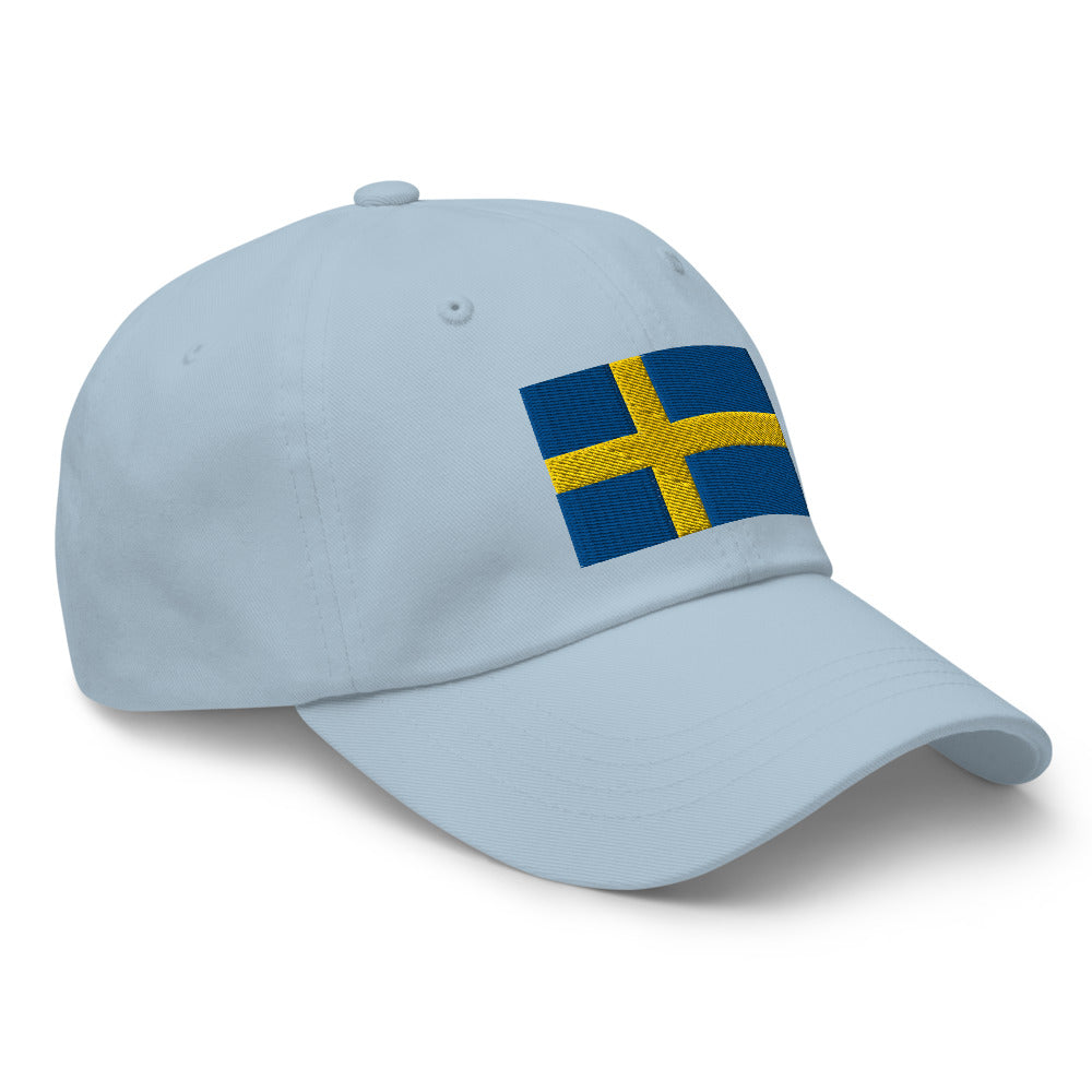 Swedish Flag Embroidered Hat Scandinavian Design Studio