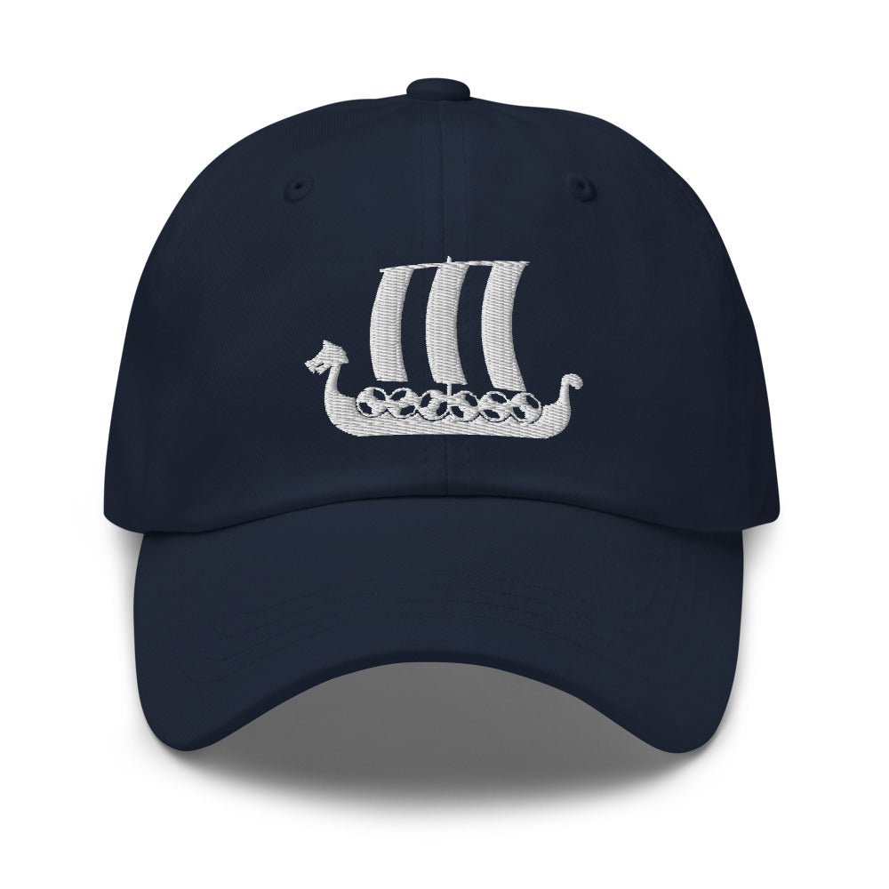 Viking Ship Embroidered Hat