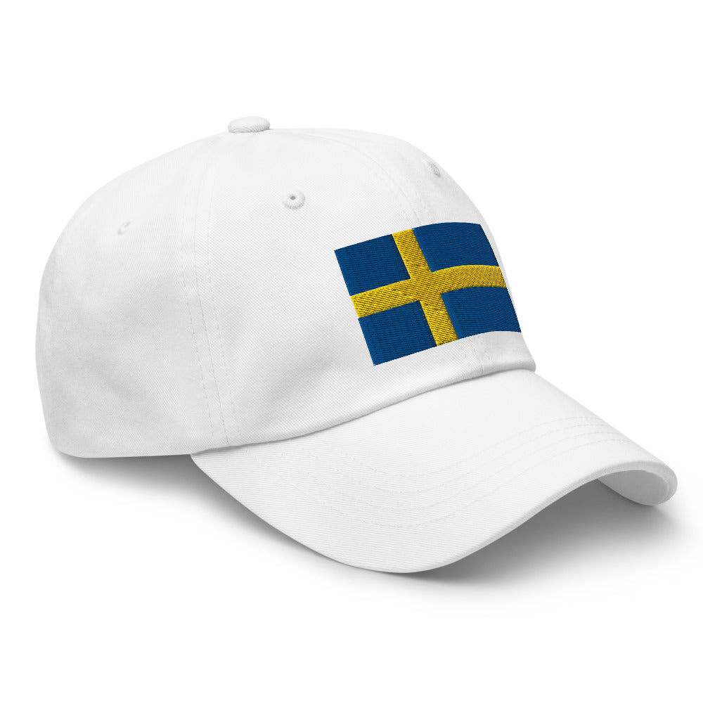 Swedish Flag Embroidered Hat Scandinavian Design Studio