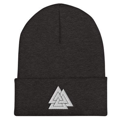 Valknut Embroidered Beanie Scandinavian Design Studio